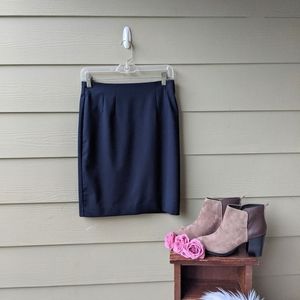 H& M fittedNavy Career Skirt